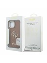 Guess Guess PU Grained 4G Logo Stand Заден капак за iPhone 14 Кафяв