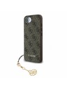Guess Guess 4G Charm Заден капак за iPhone 16e Tone on Tone Кафяв