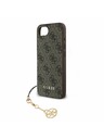 Guess Guess 4G Charm Заден капак за iPhone 16e Tone on Tone Кафяв