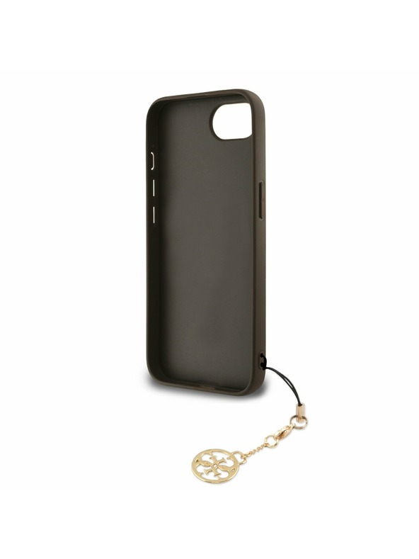 Guess Guess 4G Charm Заден капак за iPhone 16e Tone on Tone Кафяв