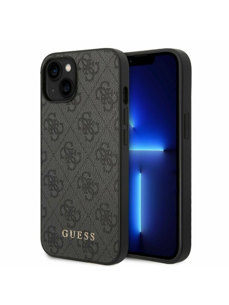Guess Guess 4G Заден капак за iPhone 14 Кафяв