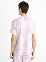 Celio Светлолилава мъжка батикова тениска Celio Dengame