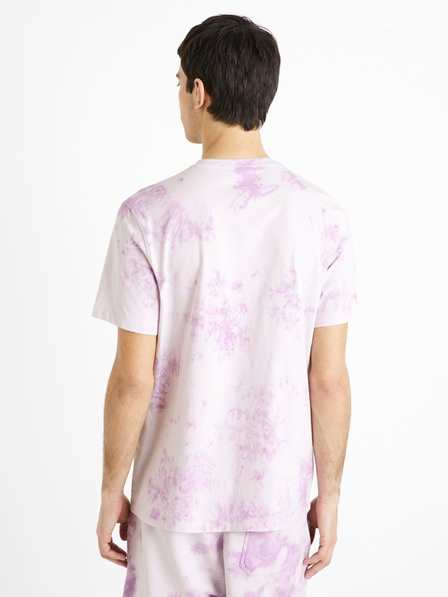 Celio Светлолилава мъжка батикова тениска Celio Dengame