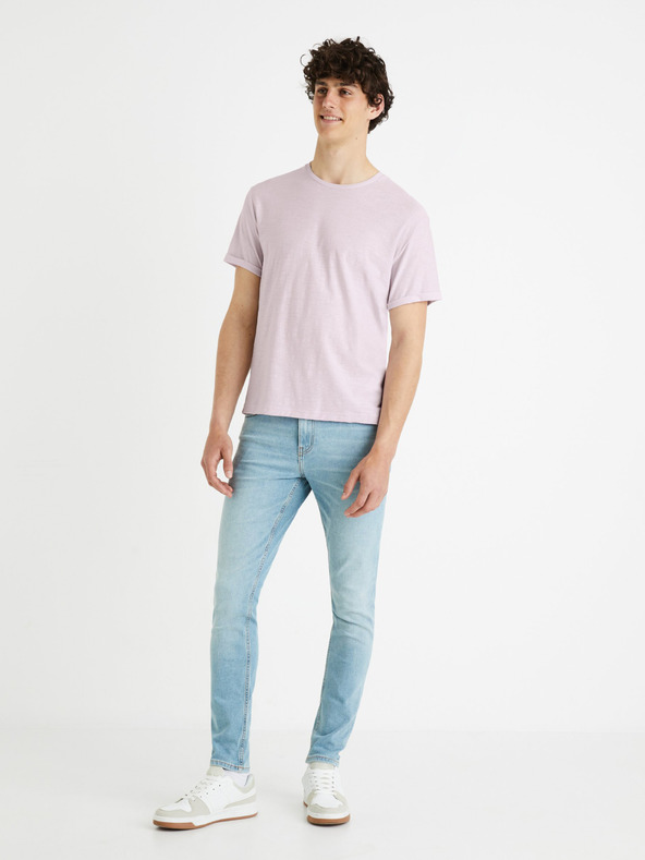 Celio Светлосини мъжки дънки с прилепнала кройка Celio Foskinny1