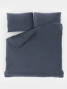 Kvalitex Сатен Френско спално бельо LUXURY COLLECTION 1+2, 220x200, 70x90cm тъмно сиво