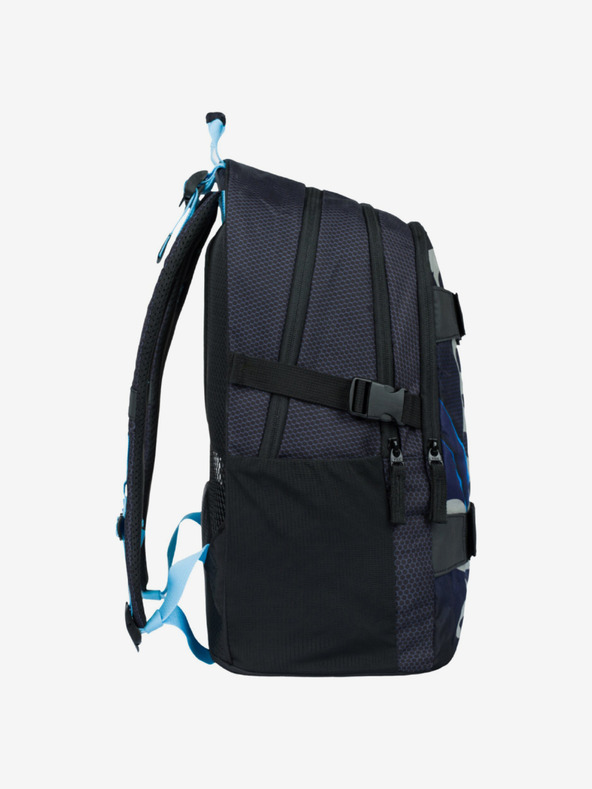 BAAGL  Черен 3 комплект skate bluelight: раница, моливник, чанта Baagl