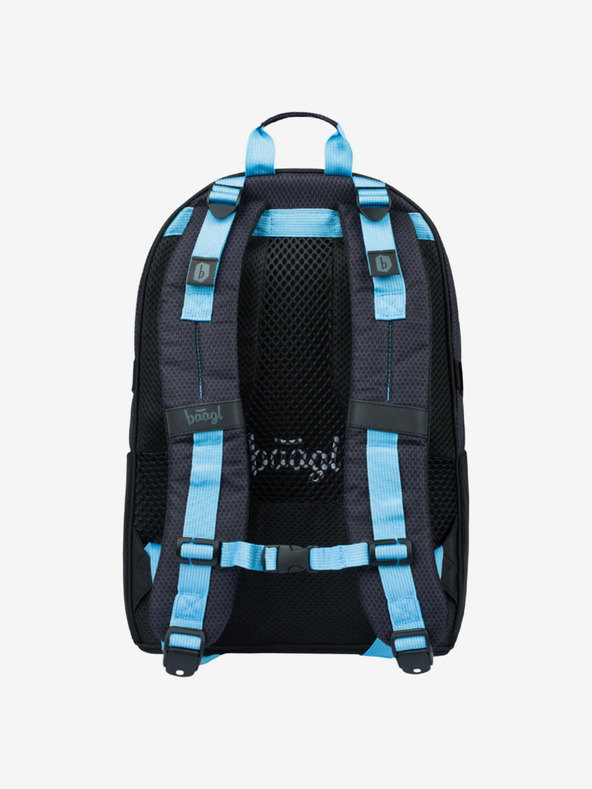 BAAGL  Черен 3 комплект skate bluelight: раница, моливник, чанта Baagl