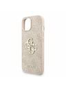 Guess Guess PU 4G Metal Logo Strap Заден калъф за iPhone 15 Розов