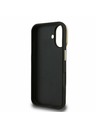 Guess Guess PU Grained 4G Logo Stand Camera Frame Заден калъф за iPhone 16 Черен