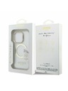Guess Guess IML Gold Outline Stand Camera Frame MagSafe Заден калъф за iPhone 15 Pro Прозрачен