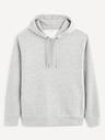 Celio Сив мъжки основен пуловер с качулка Celio