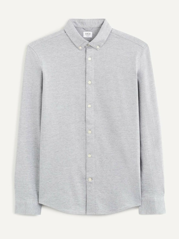 Celio Светлосива мъжка риза Celio Bapik