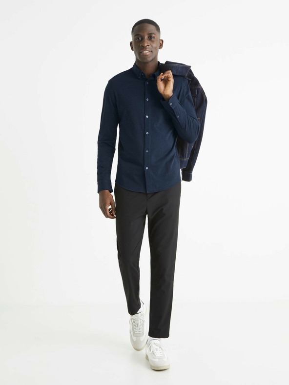 Celio Тъмно синя мъжка риза Celio Bapik
