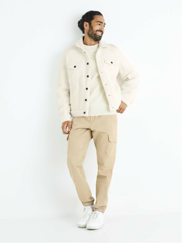 Celio Бежов мъжки панталон с джобове Celio Solyte