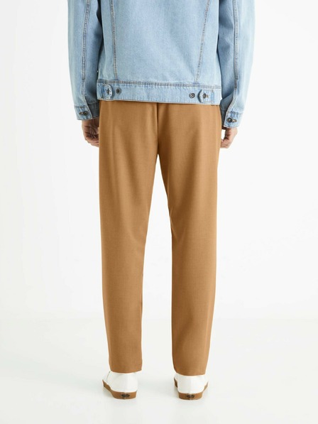 Celio Кафяви мъжки панталони Celio 24H Bocal