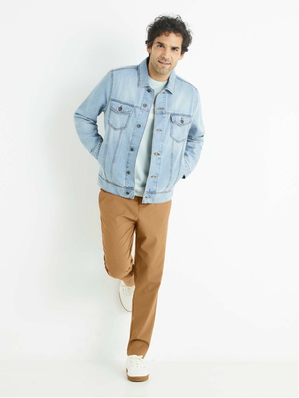 Celio Кафяви мъжки панталони Celio 24H Bocal