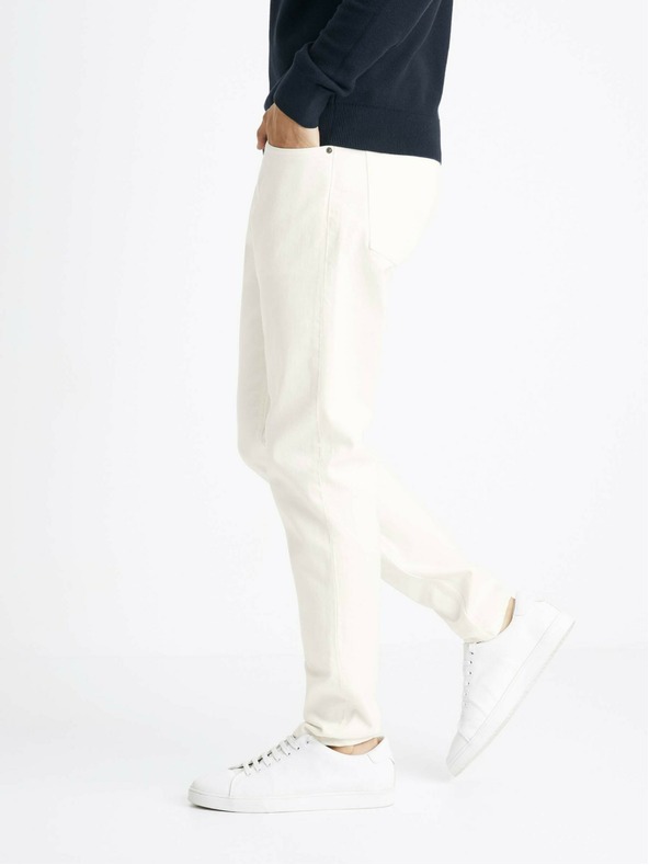 Celio Кремави мъжки слим дънки Celio Coslim4