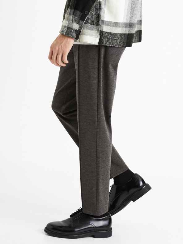 Celio Тъмно сив мъжки панталон Celio 24H Cobozal