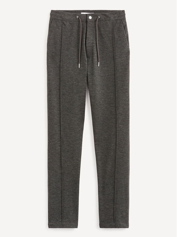 Celio Тъмно сив мъжки панталон Celio 24H Cobozal