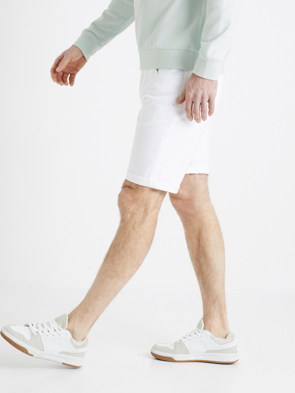 Celio Бели мъжки дънкови шорти Celio Dofirstbm
