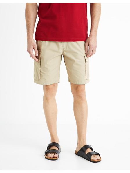 Celio Бежови мъжки къси панталони Celio Fostopbm