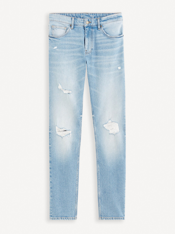 Celio Светлосини мъжки дънки с тясна кройка Celio Fostroy