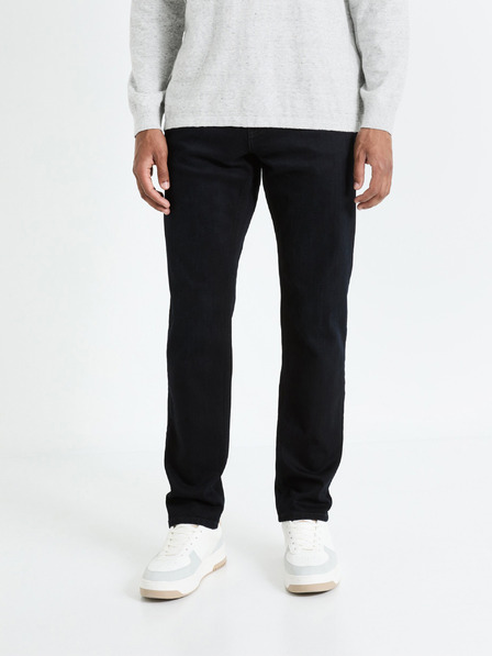Celio Черни мъжки дънки с права кройка Celio Fobody15