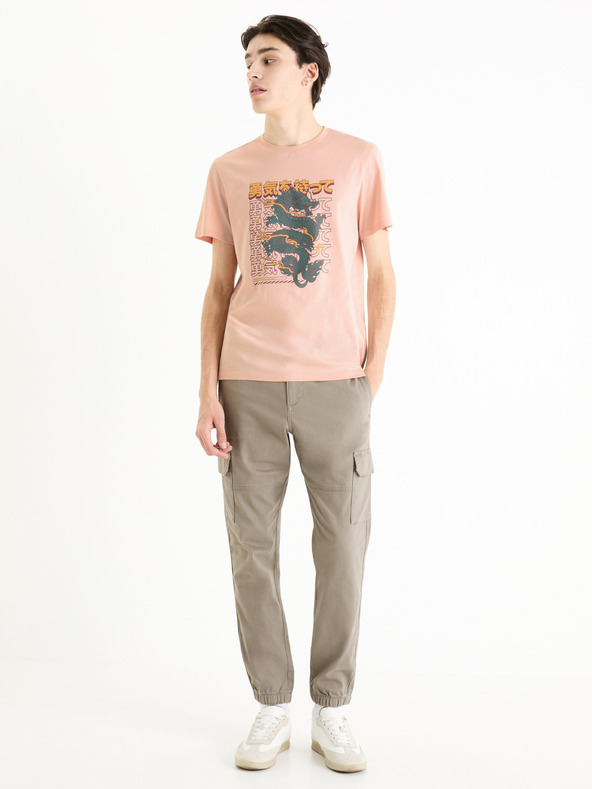 Celio Сив мъжки товарен панталон Celio Dolyte