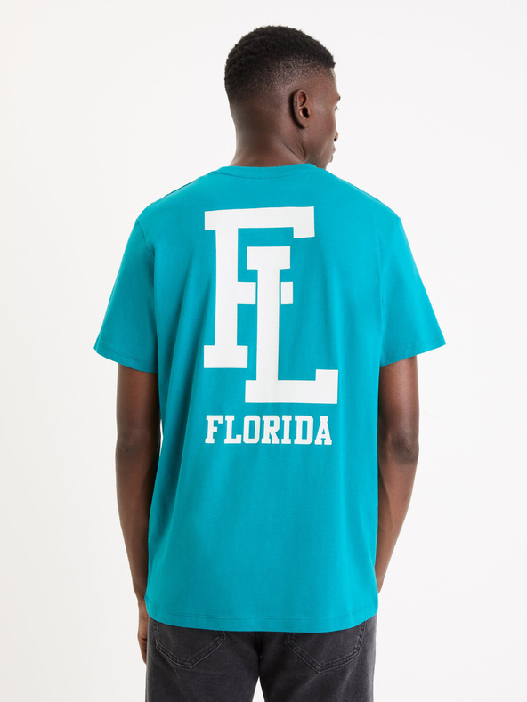 Celio Синя мъжка тениска Celio Gexflov