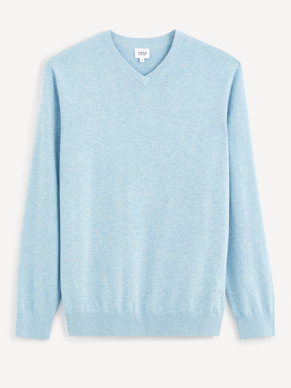 Celio Светлосин мъжки основен пуловер Celio Decotonv