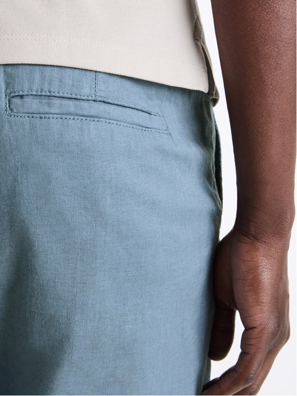 Celio Сини мъжки панталони с лен Celio Dolinco