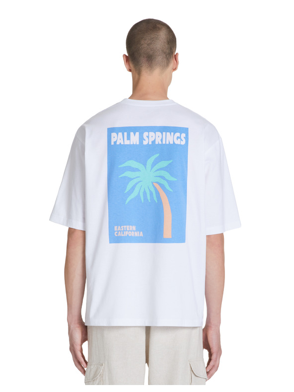 Celio Бяла мъжка тениска с голям размер Celio Jecalif