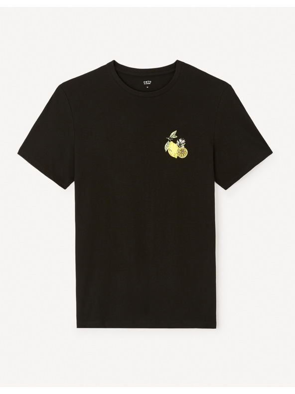 Celio Черна мъжка тениска Celio Jelime