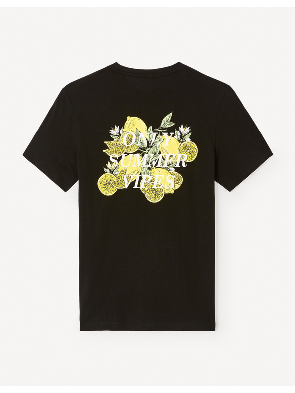 Celio Черна мъжка тениска Celio Jelime