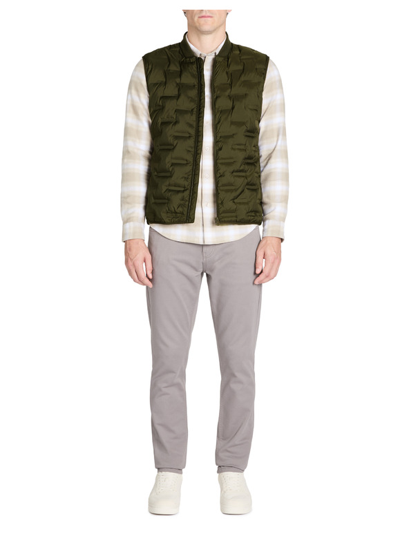 Celio Мъжка жилетка в цвят каки Celio Jubianco