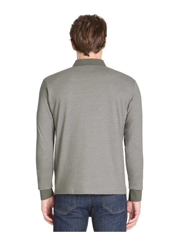 Celio Сива мъжка поло риза с дълъг ръкав Celio Janime