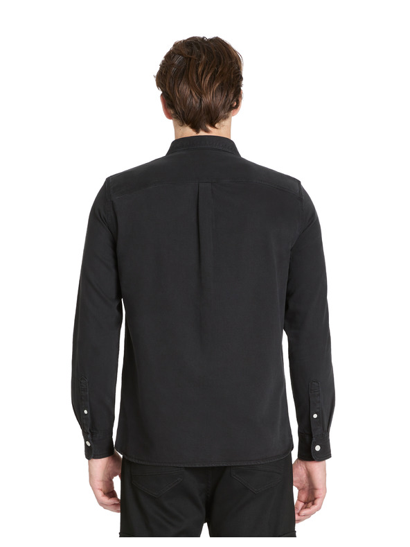 Celio Черна мъжка памучна риза Celio Janime