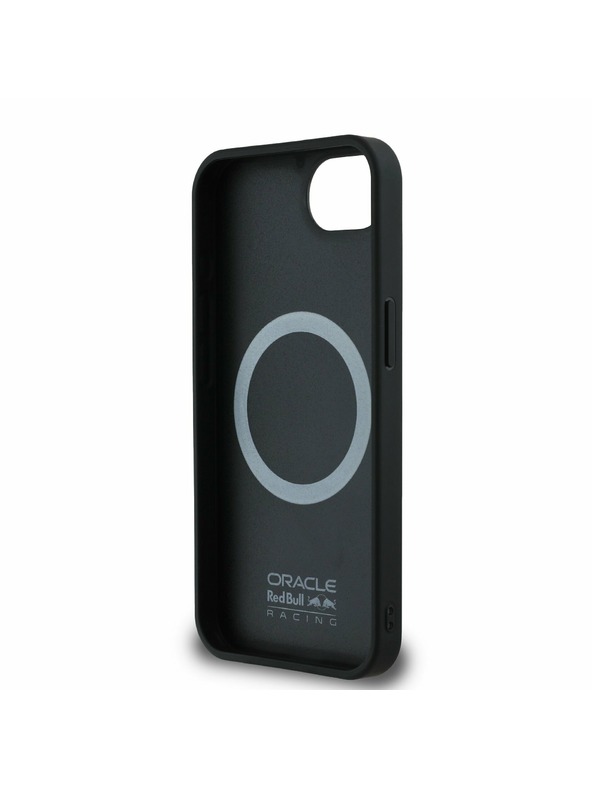 Oracle Red Bull Racing Red Bull Carbon лъскав лого MagSafe заден калъф за iPhone 16e Black