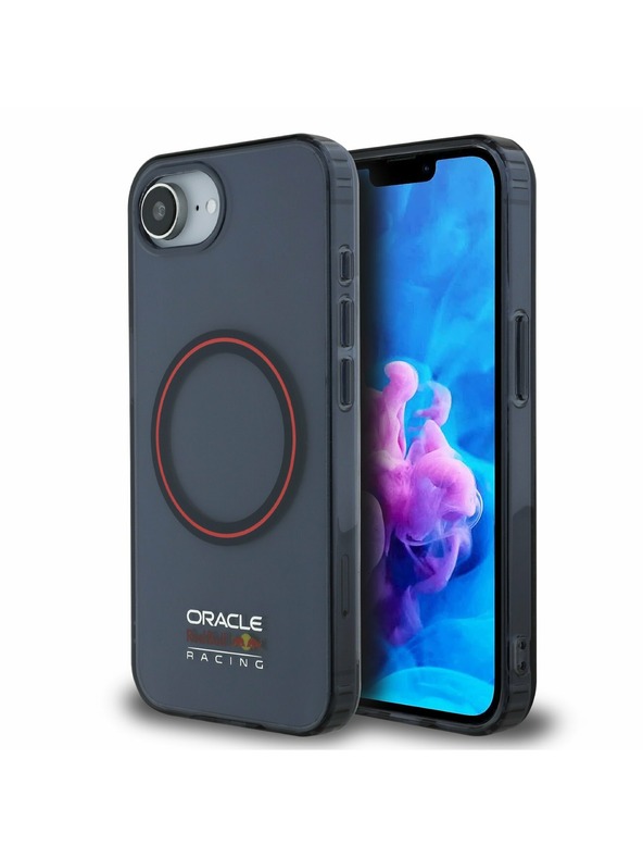 Oracle Red Bull Racing Red Bull PC/TPU червен пръстен MagSafe заден калъф за iPhone 16e Navy