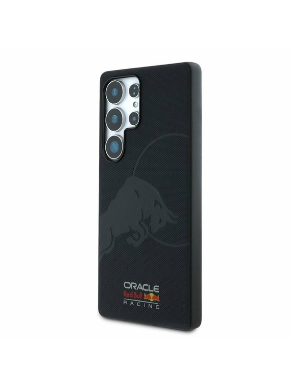 Oracle Red Bull Racing Red Bull кожен мрежест калъф с дебосиран лого MagSafe за Samsung Galaxy S25 Ultra Navy
