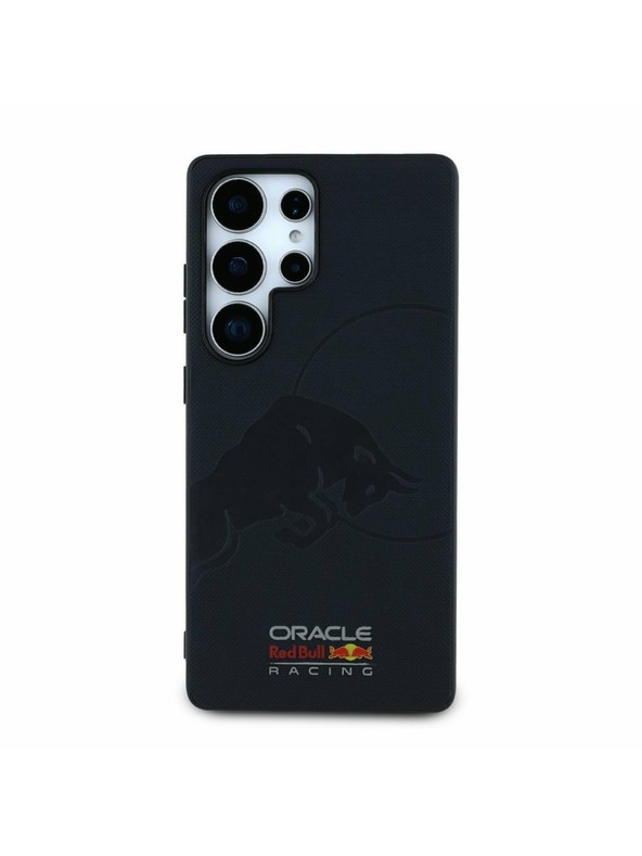 Oracle Red Bull Racing Red Bull кожен мрежест калъф с дебосиран лого MagSafe за Samsung Galaxy S25 Ultra Navy
