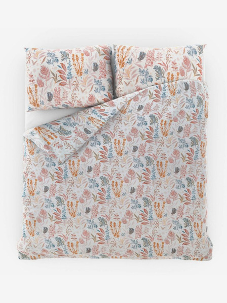 Kvalitex Сатенено френско спално бельо Luxury Collection 1+2, 240x200, 70x90cm Coral garden Kvalitex