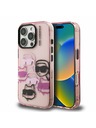 Karl Lagerfeld Karl Lagerfeld IML Multi K&CH Heads Заден Кейс за iPhone 16 Pro Max Розов