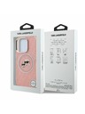 Karl Lagerfeld Karl Lagerfeld IML K&CH Heads Repeated Logo MagSafe Заден Кейс за iPhone 15 Pro Розов