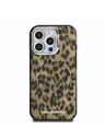 Karl Lagerfeld Karl Lagerfeld IML Leopard MagSafe Заден Кейс за iPhone 16 Pro Max Кафяв
