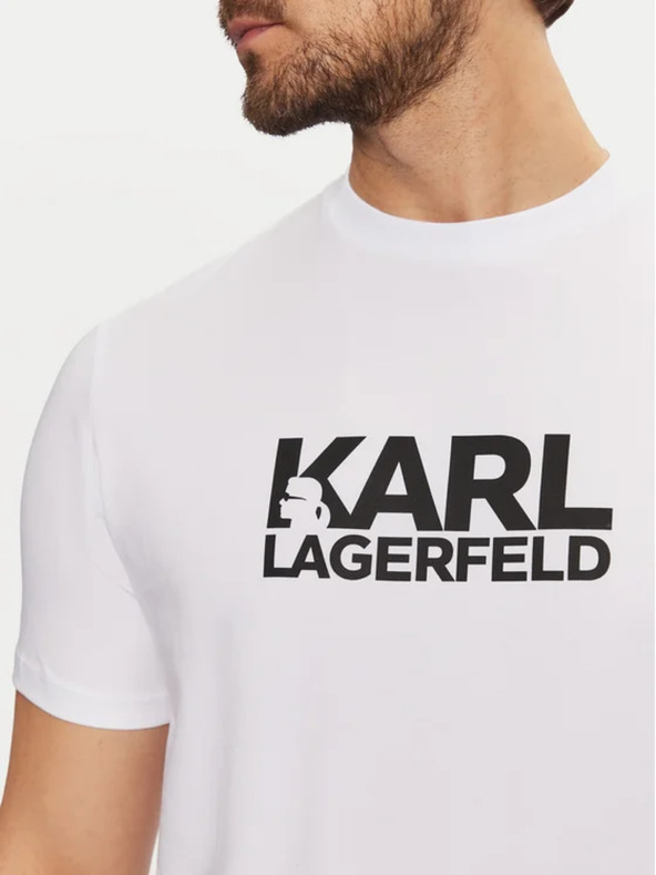 Karl Lagerfeld Мъжка бяла тениска 551235 Karl Lagerfeld