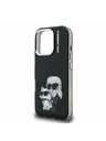 Karl Lagerfeld Karl Lagerfeld IML Aquarelle Karl and Choupette Заден Калъф за iPhone 16 Pro Max Black