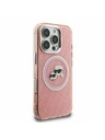 Karl Lagerfeld Karl Lagerfeld IML K&CH Heads Repeated Logo MagSafe Заден Калъф за iPhone 16 Pro Max Pink