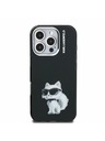 Karl Lagerfeld Karl Lagerfeld IML Aquarelle Choupette Заден Калъф за iPhone 16 Pro Max Black