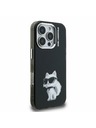Karl Lagerfeld Karl Lagerfeld IML Aquarelle Choupette Заден Калъф за iPhone 16 Pro Max Black